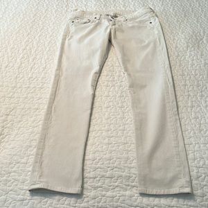 rag & bone corduroy jeans. Size 27. Off white.